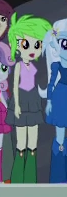 Size: 67x197 | Tagged: safe, screencap, cherry crash, normal norman, sweetie belle, trixie, equestria girls, g4, my little pony equestria girls, background human, boots, cherry, cropped, ear piercing, earring, fall formal outfits, food, high heel boots, jewelry, necklace, piercing