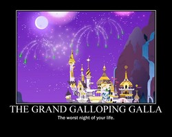 Size: 750x600 | Tagged: safe, edit, edited screencap, screencap, pony, g4, my little pony: friendship is magic, the best night ever, canterlot, grand galloping gala, image macro, meme, motivational poster, text