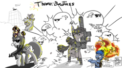 Size: 1920x1080 | Tagged: safe, artist:ailynd, artist:brainflowcrash, artist:cutepencilcase, artist:kaaostonttu, artist:strangersaurus, pony, drawpile disasters, explosion