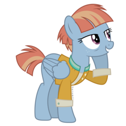 Size: 6000x6000 | Tagged: safe, artist:suramii, windy whistles, pony, g4, parental glideance, absurd resolution, clothes, female, freckles, mare, simple background, solo, transparent background, vector