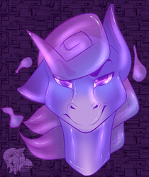 Size: 1471x1751 | Tagged: safe, artist:shilohsmilodon, oc, oc only, ghost, pony, bust, commission, ethereal, portrait, solo