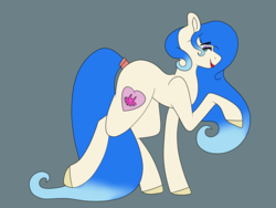 Size: 4800x3600 | Tagged: safe, artist:midnight-drip, oc, oc only, oc:sundance, earth pony, pony, absurd resolution, earth pony oc, female, magical lesbian spawn, mare, offspring, parent:coco pommel, parent:sapphire shores, parents:sapphirepommel, simple background, solo