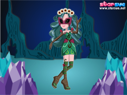 Size: 800x600 | Tagged: safe, artist:user15432, gaea everfree, gloriosa daisy, human, equestria girls, g4, my little pony equestria girls: legend of everfree, antagonist, clothes, female, floral head wreath, flower, gloves, mask, shoes, solo, starsue