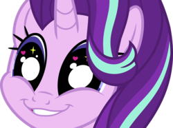 Size: 7000x5203 | Tagged: safe, artist:luckreza8, starlight glimmer, pony, unicorn, equestria girls, equestria girls specials, g4, mirror magic, absurd resolution, cute, faic, female, glimmerbetes, glimmie, heart eyes, mare, simple background, smiling, solo, starry eyes, transparent background, vector, wingding eyes