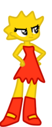 Size: 140x337 | Tagged: safe, artist:luchita27, equestria girls, g4, crossover, equestria girls-ified, female, lisa simpson, male, simple background, solo, the simpsons, transparent background