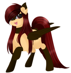 Size: 1024x1048 | Tagged: safe, artist:php146, oc, oc only, oc:yeri, pegasus, pony, female, mare, simple background, smiling, solo, transparent background