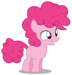 Size: 2850x3000 | Tagged: safe, artist:brony-works, pinkie pie, earth pony, pony, g4, the cutie mark chronicles, blank flank, female, filly, filly pinkie pie, high res, simple background, solo, transparent background, vector, younger