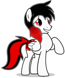 Size: 3200x3850 | Tagged: safe, artist:rsa.fim, oc, oc only, oc:dark j blood, pegasus, pony, commission, high res, male, mexican, red eyes, simple background, solo, transparent background, vector