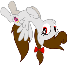 Size: 5279x5537 | Tagged: safe, artist:rsa.fim, oc, oc only, oc:whisper hope, pegasus, pony, absurd resolution, bow, female, flying, mexican, red eyes, ribbon, simple background, solo, transparent background, unitárium, upside down, vector