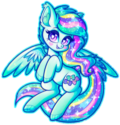 Size: 866x900 | Tagged: safe, artist:dolcisprinkles, oc, oc only, oc:glitter glam, pegasus, pony, color porn, fangs, female, heart eyes, mare, simple background, solo, transparent background, wingding eyes