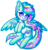 Size: 866x900 | Tagged: safe, artist:dolcisprinkles, oc, oc only, oc:glitter glam, pegasus, pony, color porn, fangs, female, heart eyes, mare, simple background, solo, transparent background, wingding eyes