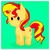 Size: 1552x1552 | Tagged: safe, artist:rockarboom, sunset shimmer, pony, unicorn, g4, chibi, female, mare, smiling, solo