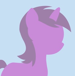 Size: 1067x1078 | Tagged: safe, amethyst star, sparkler, pony, g4, blue background, coincidence, derpibooru background pony icon, simple background