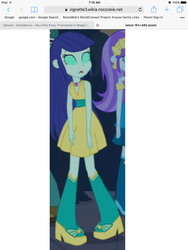 Size: 1536x2048 | Tagged: safe, aqua blossom, blueberry cake, scott green, equestria girls, g4, my little pony equestria girls, boots, cupcake, ear piercing, earring, fall formal outfits, food, glowing eyes, high heel boots, hypnosis, jewelry, open mouth, piercing
