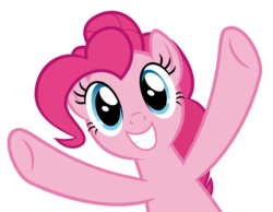 Size: 6000x4655 | Tagged: safe, artist:sollace, pinkie pie, earth pony, pony, g4, honest apple, .svg available, absurd resolution, female, implied hug, show accurate, simple background, smiling, solo, transparent background, vector