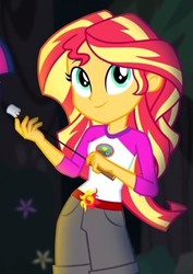 Size: 335x474 | Tagged: safe, screencap, sunset shimmer, equestria girls, g4, my little pony equestria girls: legend of everfree, cropped, food, marshmallow