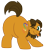 Size: 1200x1341 | Tagged: safe, artist:aleximusprime, oc, oc only, oc:alex the chubby pony, pony, ;p, butt, chubby, flank, male, one eye closed, plot, simple background, solo, tongue out, transparent background