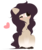 Size: 1024x1209 | Tagged: safe, artist:mauuwde, oc, oc only, oc:maude, earth pony, pony, female, heart, mare, one eye closed, simple background, sitting, solo, transparent background, wink