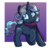 Size: 600x600 | Tagged: dead source, safe, artist:prettyproglottids, oc, oc only, pony, unicorn, clothes, scarf, solo, starry eyes, wingding eyes