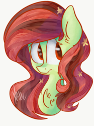 Size: 2048x2732 | Tagged: safe, artist:vanillashineart, oc, oc only, pony, bust, female, high res, mare, portrait, simple background, solo, white background