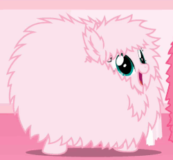 Size: 606x561 | Tagged: safe, artist:mixermike622, oc, oc only, oc:fluffle puff, pony, g4, animated, cute, dancing, excited, fluffy, gif, pacing, smiling, solo, trotting, trotting in place