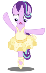 Size: 3100x4960 | Tagged: safe, artist:lifes-remedy, starlight glimmer, pony, unicorn, a royal problem, g4, ballerina, clothes, female, glimmerina, high res, mare, simple background, solo, transparent background, vector