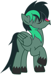 Size: 745x1053 | Tagged: safe, oc, oc only, oc:target strike, pegasus, pony, cute, male, ocbetes, simple background, singing, solo, stallion, transparent background