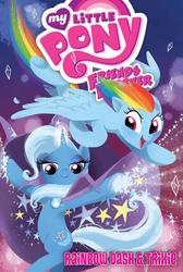 Size: 1800x2673 | Tagged: safe, idw, rainbow dash, trixie, pony, unicorn, g4, female, mare