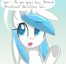 Size: 555x540 | Tagged: dead source, safe, artist:marytheechidna, pony, ask the console ponies, console ponies, nintendo, ponified, solo, wii, wii pony