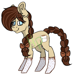 Size: 2025x2076 | Tagged: safe, artist:maximkoshe4ka, oc, oc only, earth pony, pony, clothes, female, high res, mare, simple background, socks, solo, watermark, white background
