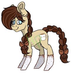 Size: 2025x2076 | Tagged: safe, artist:myshakov, oc, oc only, earth pony, pony, clothes, female, high res, mare, simple background, socks, solo, watermark, white background