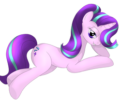 Size: 1024x848 | Tagged: safe, artist:fotasy, starlight glimmer, pony, unicorn, g4, female, simple background, solo, sultry pose, white background