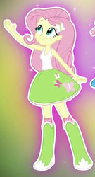 Size: 457x845 | Tagged: safe, fluttershy, equestria girls, g4, my little pony equestria girls: friendship games, cute, female, smiling, solo, sparkles