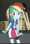 Size: 250x372 | Tagged: safe, screencap, rainbow dash, equestria girls, equestria girls specials, g4, my little pony equestria girls: movie magic, animated, clothes, cropped, cute, dashabetes, eyes closed, female, geode of super speed, gif, loop, magical geodes, skirt, solo