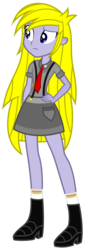 Size: 3047x8635 | Tagged: safe, artist:timeymarey007, oc, oc only, oc:timey marey, equestria girls, g4, .svg available, absurd resolution, boots, clothes, female, high heel boots, necktie, shoes, simple background, skirt, socks, solo, suspenders, transparent background, vector
