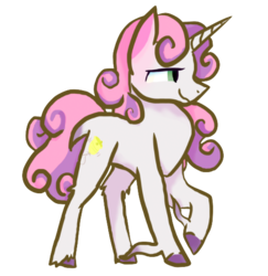 Size: 507x521 | Tagged: safe, artist:ashleybances, sweetie belle, pony, g4, alternate cutie mark, female, older, simple background, solo, transparent background, unshorn fetlocks