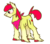 Size: 575x501 | Tagged: safe, artist:ashleybances, apple bloom, earth pony, pony, g4, alternate cutie mark, female, older, simple background, solo, transparent background, unshorn fetlocks