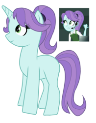 Size: 1449x1852 | Tagged: safe, artist:berrypunchrules, cerulean celine, pony, unicorn, equestria girls, equestria girls specials, g4, my little pony equestria girls: movie magic, background human, female, mare, simple background, solo, sound check, transparent background