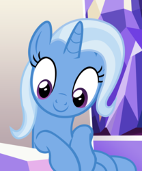 Size: 3989x4800 | Tagged: dead source, safe, artist:nevermattie, trixie, pony, unicorn, all bottled up, g4, absurd resolution, cute, diatrixes, female, mare, sitting, smiling, solo, throne, vector