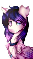 Size: 443x784 | Tagged: safe, artist:symphstudio, oc, oc only, oc:heart light, pegasus, pony, female, heterochromia, looking at you, mare, simple background, smiling, transparent background