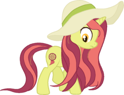 Size: 745x572 | Tagged: safe, artist:overlord pony, oc, oc only, pony, unicorn, adoptable, dreamcatcher, hat, simple background, solo, transparent background