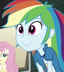 Size: 811x916 | Tagged: safe, screencap, rainbow dash, equestria girls, equestria girls specials, g4, my little pony equestria girls: movie magic, cropped, cute, dashabetes, faic, female, geode of super speed, jewelry, magical geodes, rainbow dash is best facemaker