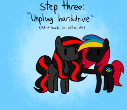 Size: 640x555 | Tagged: safe, artist:marytheechidna, oc, pony, ask the console ponies, animated, console ponies, gif, playstation, ponified, red ring of death, xbox