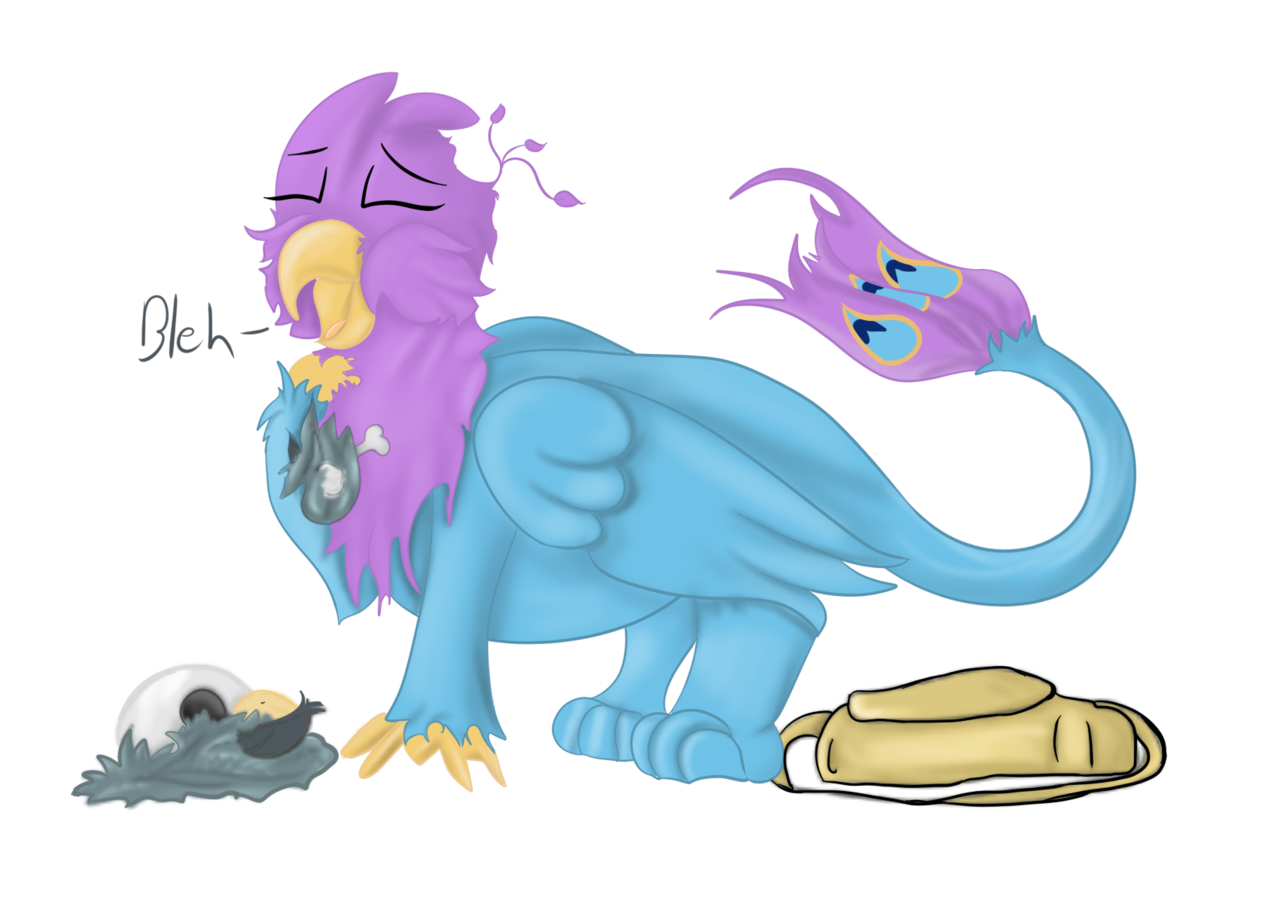 1459742 - safe, anonymous artist, gabby, oc, oc:gyro feather, oc:gyro tech...