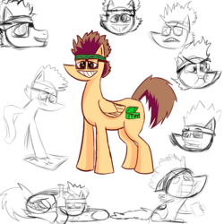 Size: 1000x1000 | Tagged: safe, artist:rigamortis_man, oc, oc only, oc:cluster walnut, pegasus, pony, drunk, loss (meme), sidemouth, sleeping, solo