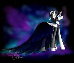 Size: 1024x878 | Tagged: safe, artist:misssallysnow, oc, oc only, oc:sally snow, alicorn, pony, clothes, dress, female, gala dress, mare, solo