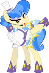 Size: 8187x12288 | Tagged: safe, artist:jhayarr23, sapphire shores, earth pony, pony, g4, absurd resolution, clothes, female, looking at you, mare, simple background, solo, transparent background, vector