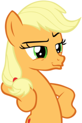 Size: 2478x3741 | Tagged: safe, artist:frownfactory, applejack, earth pony, pony, g4, my little pony: friendship is magic, not asking for trouble, .svg available, female, high res, mare, simple background, smug, solo, svg, transparent background, vector