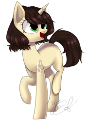 Size: 2693x3764 | Tagged: safe, artist:midnightdream123, oc, oc only, oc:adnet flower, pony, unicorn, female, high res, mare, raised hoof, raised leg, simple background, solo, transparent background