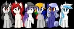 Size: 1024x405 | Tagged: source needed, safe, artist:marytheechidna, oc, oc only, pony, console ponies, famicom, gamecube, looking at you, nintendo, nintendo 64, nintendo entertainment system, simple background, super nintendo, video game, wii